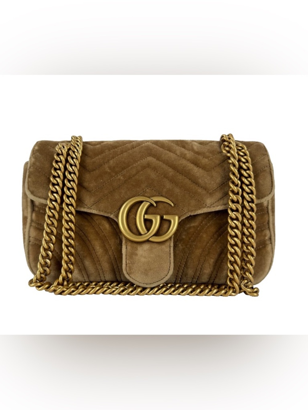 Gucci suede Marmont bag 😍